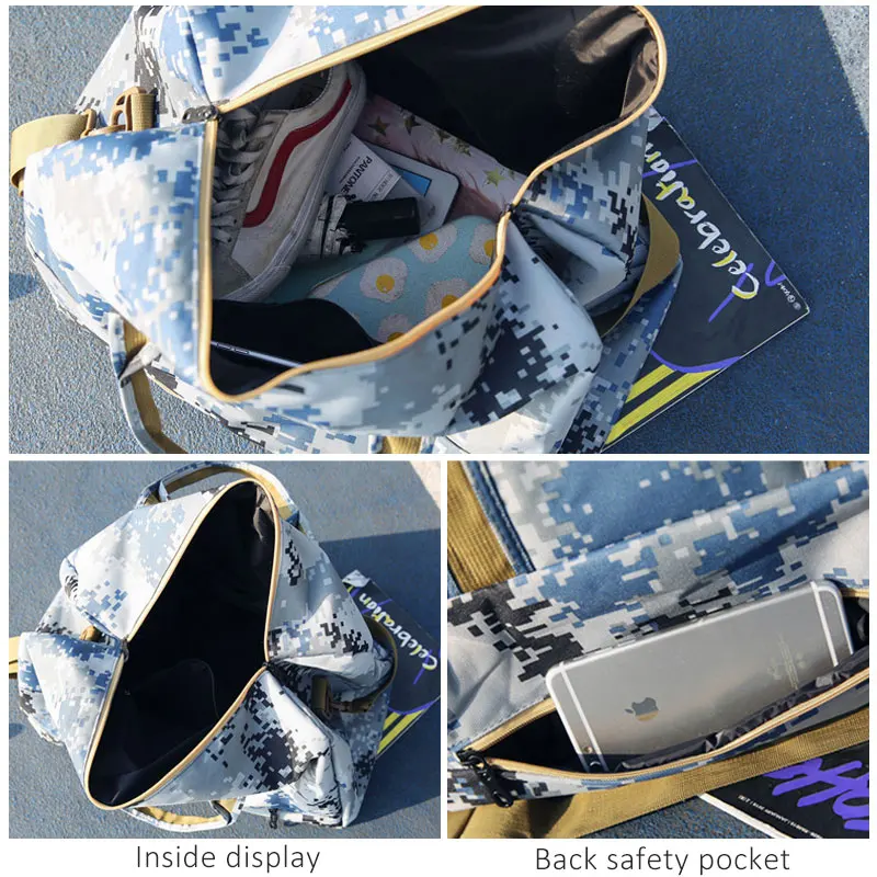 Большой Вместительный Дорожный чемодан Scione Мужская камуфляжная сумка через