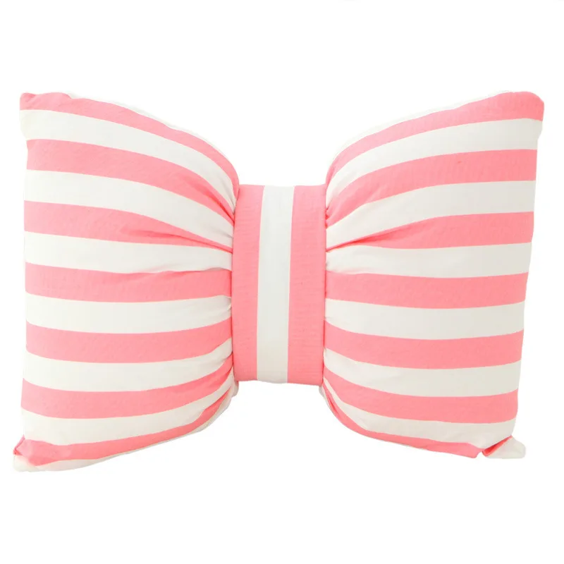 Креативная подушка в полоску с имитацией Подушка-бант можно отрывать и стирать
