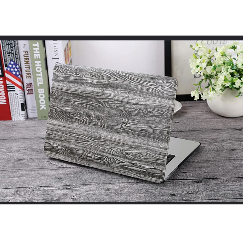 Чехол из искусственной кожи с деревянным лицевым покрытием для Macbook Air 13 чехол Apple