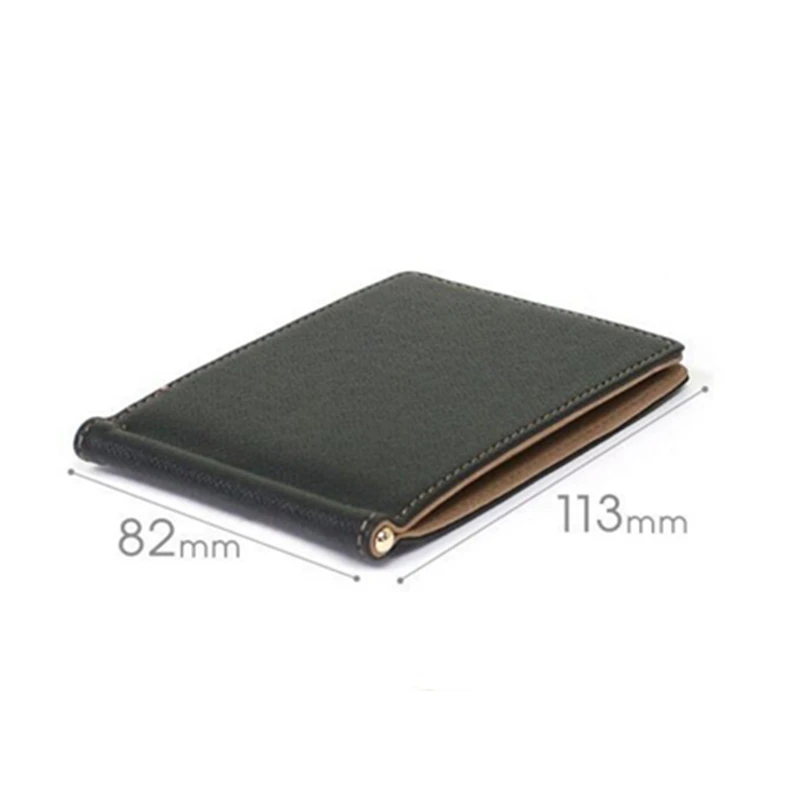 Качественный зажим для денег Короткие Кошельки Мужской из искусственной кожи