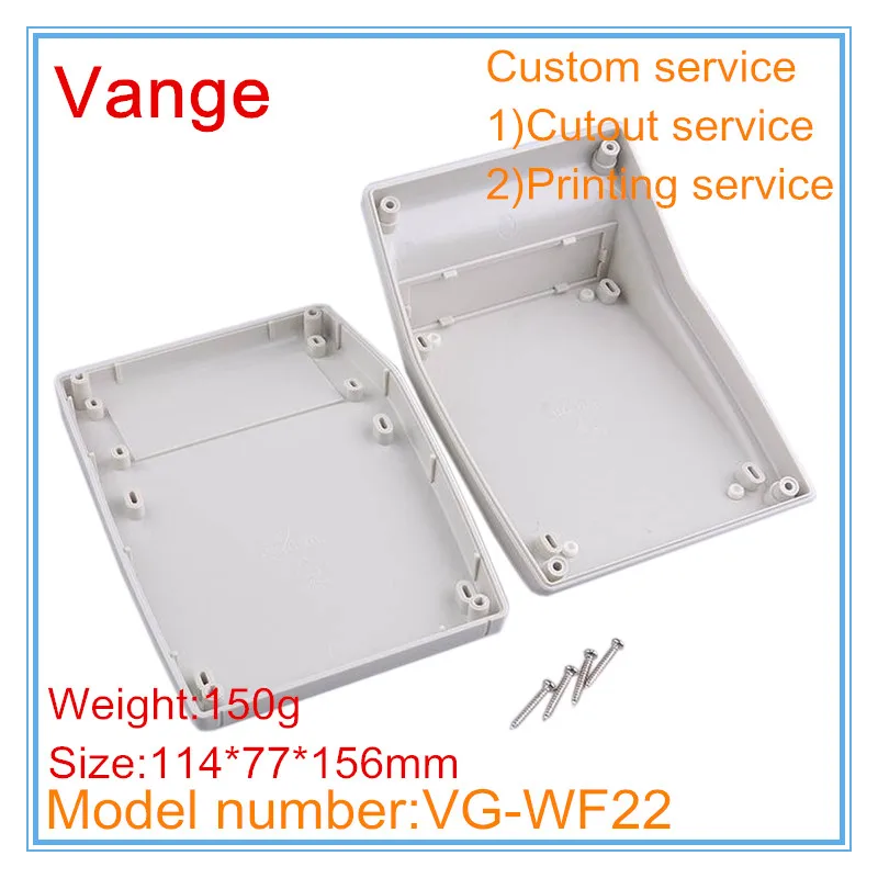 1pcs/lot wifi router amplifier housing 114*77*156mm IP54 ABS plastic instrument box case for wire connector |