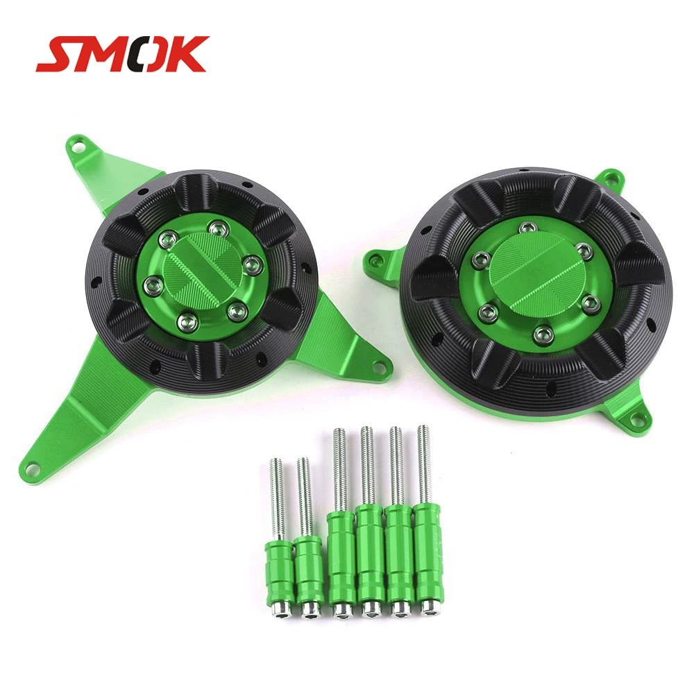 

SMOK Motorcycle CNC Aluminum Engine Stator Cover Engine Protective Cover Engine Generator Guard For Kawasaki z900 z 900 2017