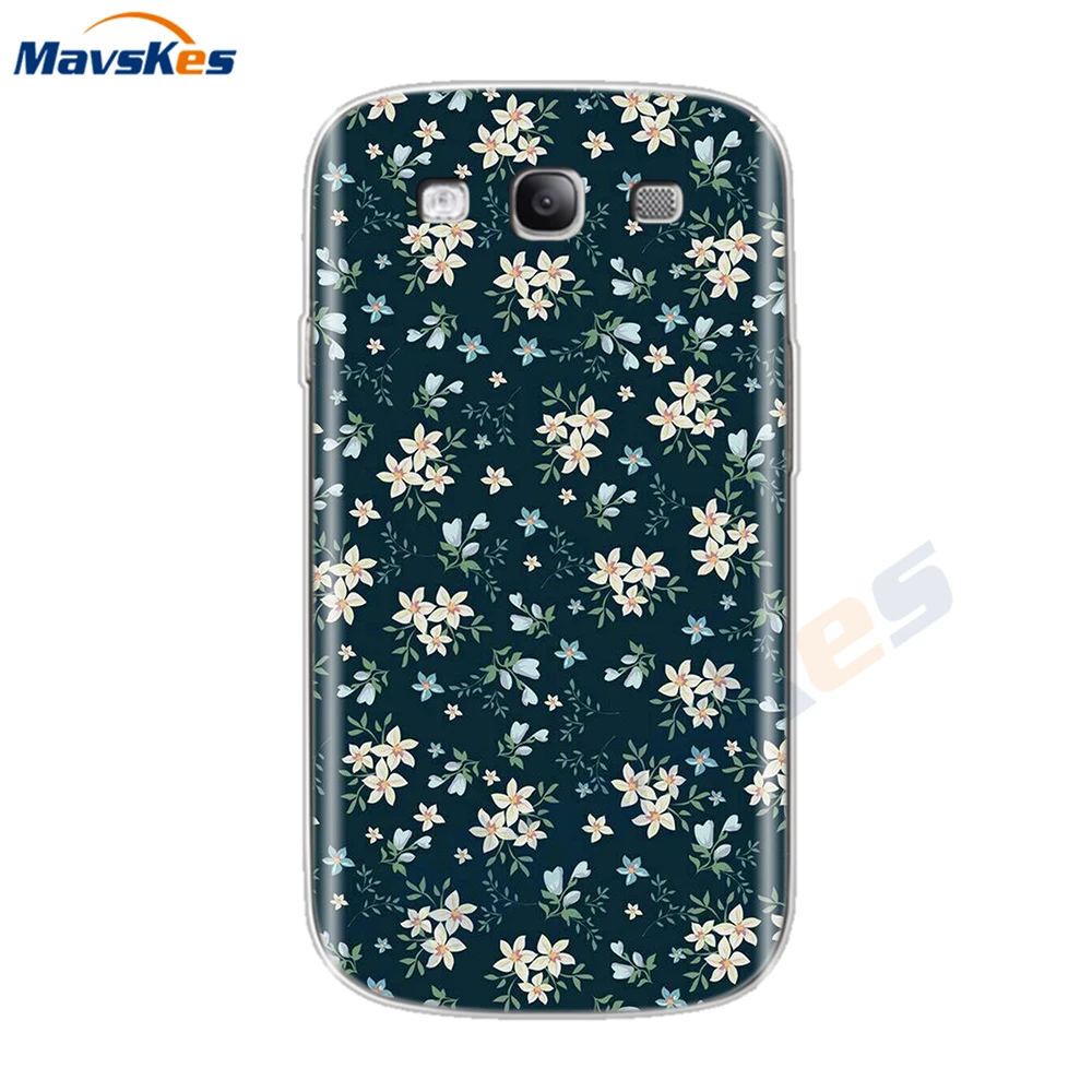 Привлекательный Модный чехол для телефона samsung S3 GT-I9300 Neo i9301 Duos i9300i, Женский чехол с цветочным рисунком, задняя крышка - Цвет: 42