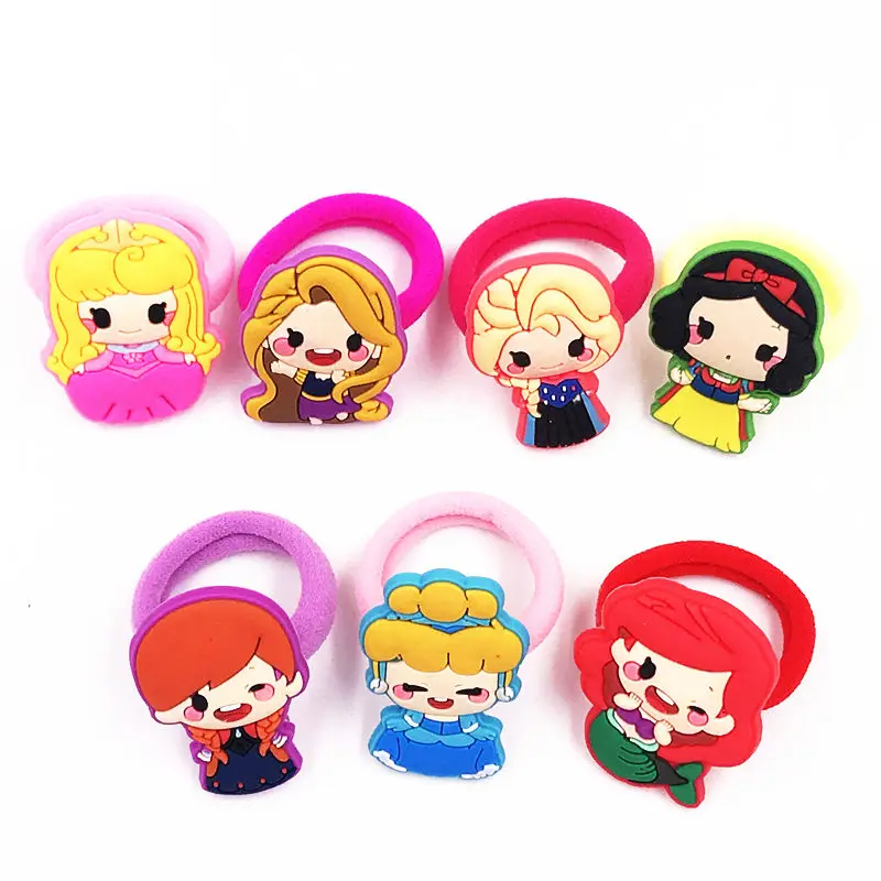 Смешанные 7 шт Эльза Анна Белоснежка Русалка Принцесса волосы десны ободки