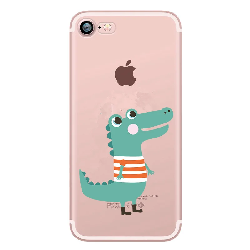 Cute Dog Animals Soft Clear Case For iPhone 7 Plus Coque Cover iphone 8 plus 6 6S 5s se 5 X XS Shell Capa |