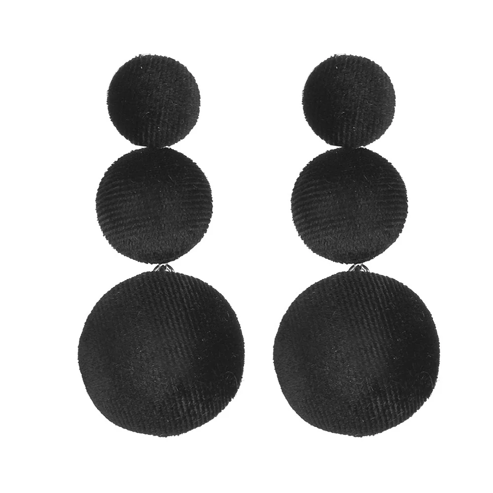 10 pairs/lot Ball Dangle Drop Earrings Women Accessories Long Earring Eardrop Statement Velvet Charm Tassel Jewelry Wholesale | Украшения и