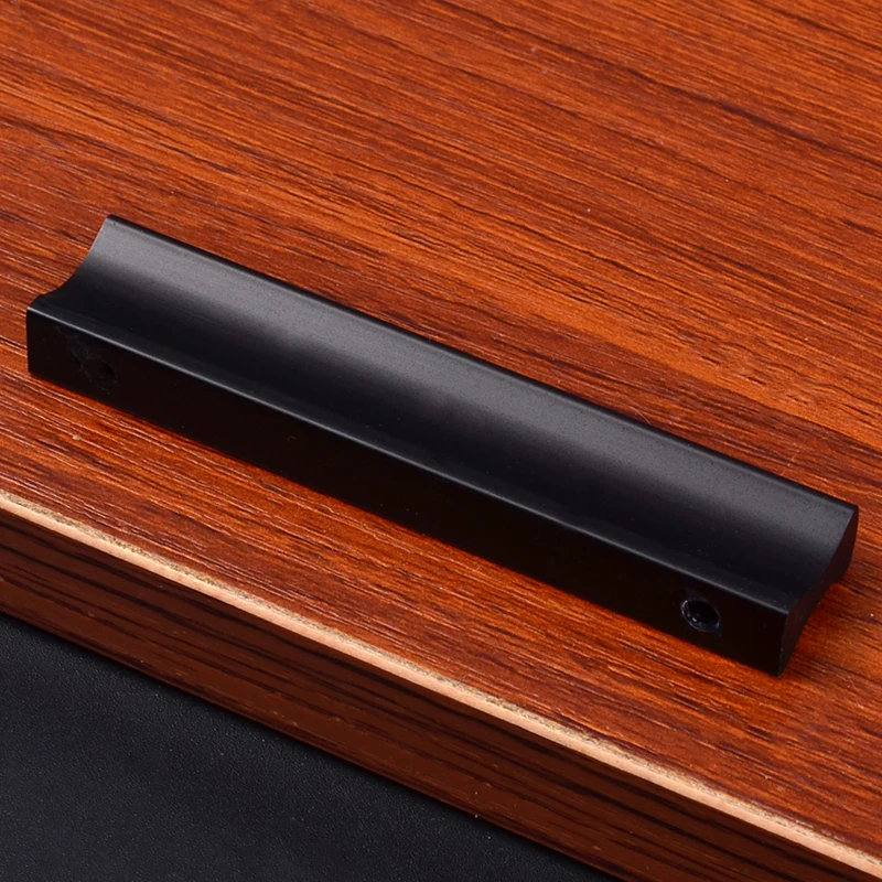 Простые дверные ручки из алюминиевого сплава модернизированные для ящика шкафа