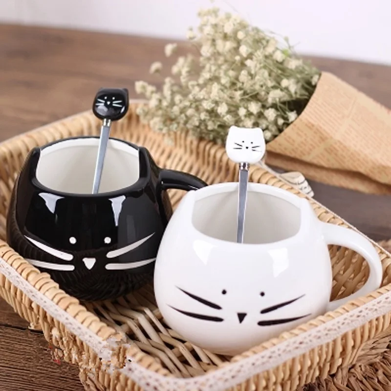 1 шт. Новинка милая Кошка Животное молочная Кружка Керамическая креативная