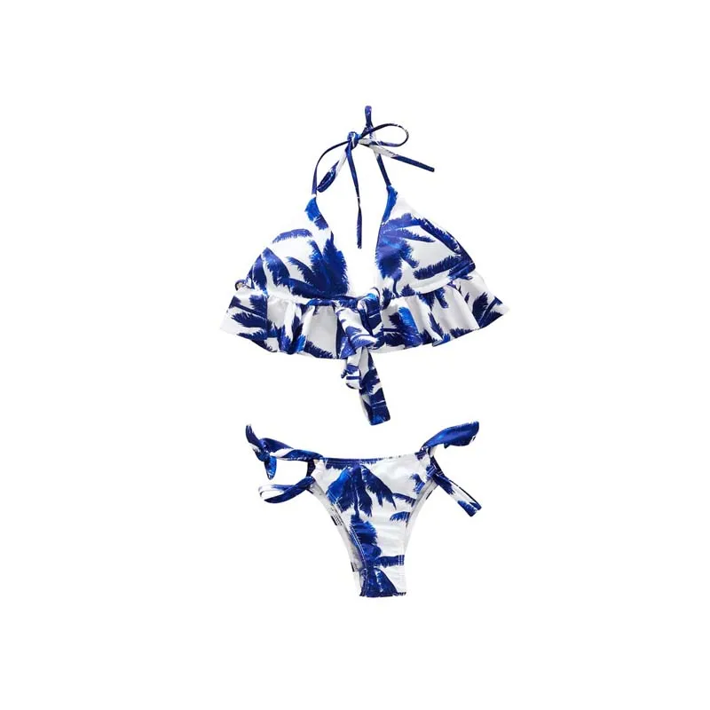 Coconut Tree Print Swimsuit Mommy And Me One Piece Mom And Daughter Bikini Set Family Look Swimwear Men Boy Dad Son Beach Shorts