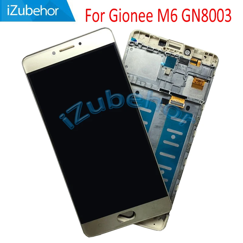 5 дюймовый экран дисплея для Gionee M6 GN8003 LCD + дигитайзер сенсорного экрана с рамкой