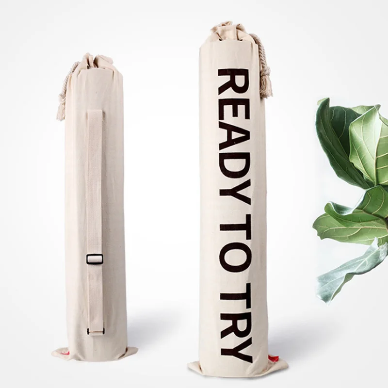 Cotton and linen yoga mat backpack yoga exercise outdoor yoga mat yoga bag fitness body