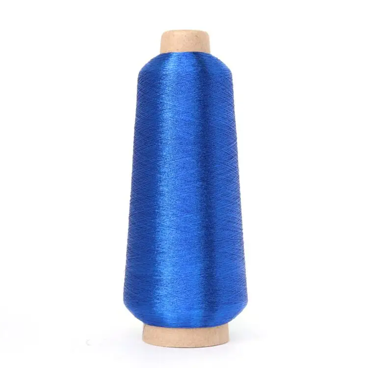 Dark Blue STA-C13 258 Dtex(38Nm) премиум качества металлизированная нить для вышивки 5000 м машина Emrboidery 125 г 18 цветов доступны - Цвет: Dark Blue STA-C13