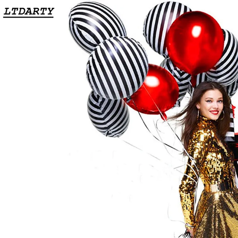 10 шт 18inch в черно белую полоску с расцветкой Шахматная доска круглый модная одежда