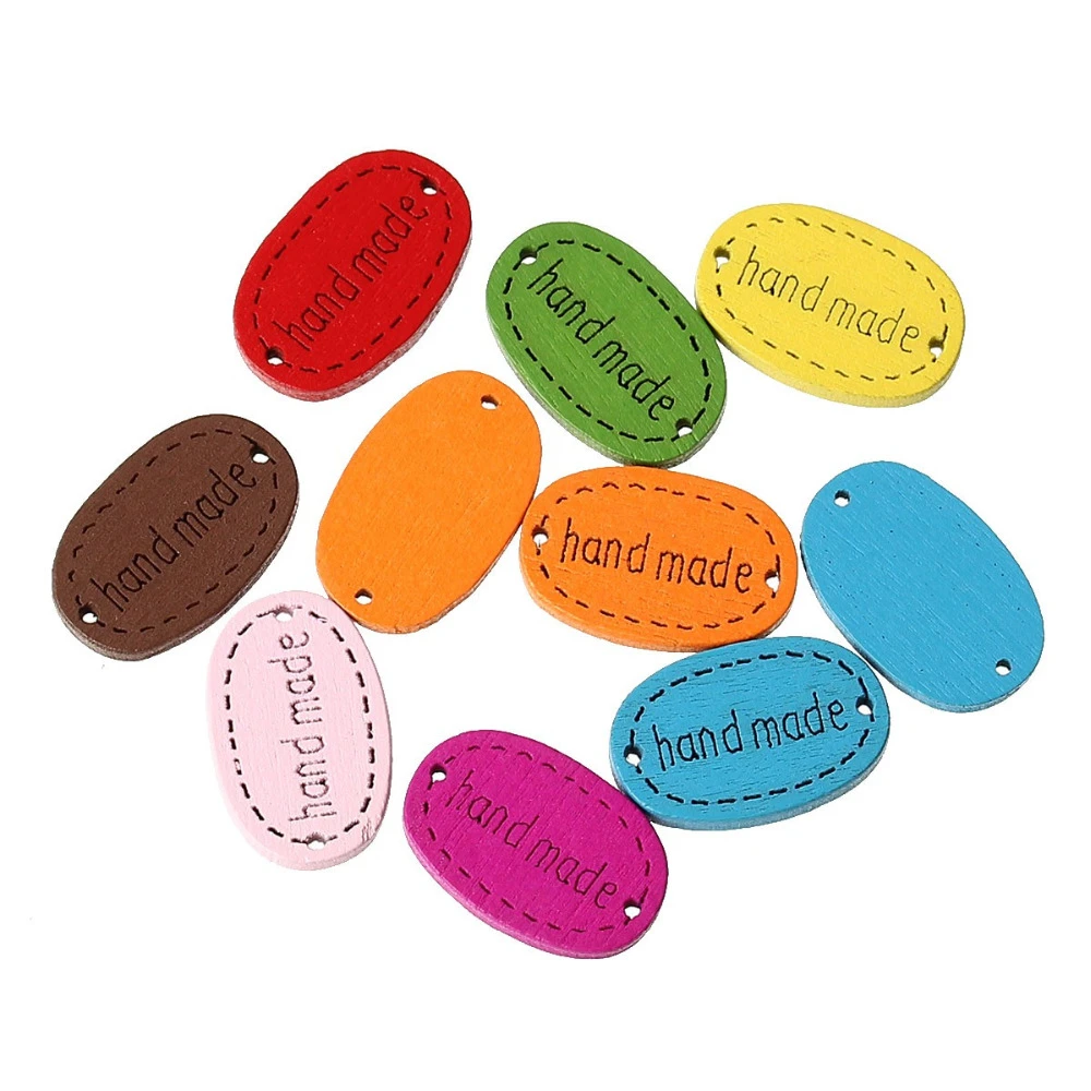 DoreenBeads Горячий Новый Деревянный соединители фурнитура для украшений овальные