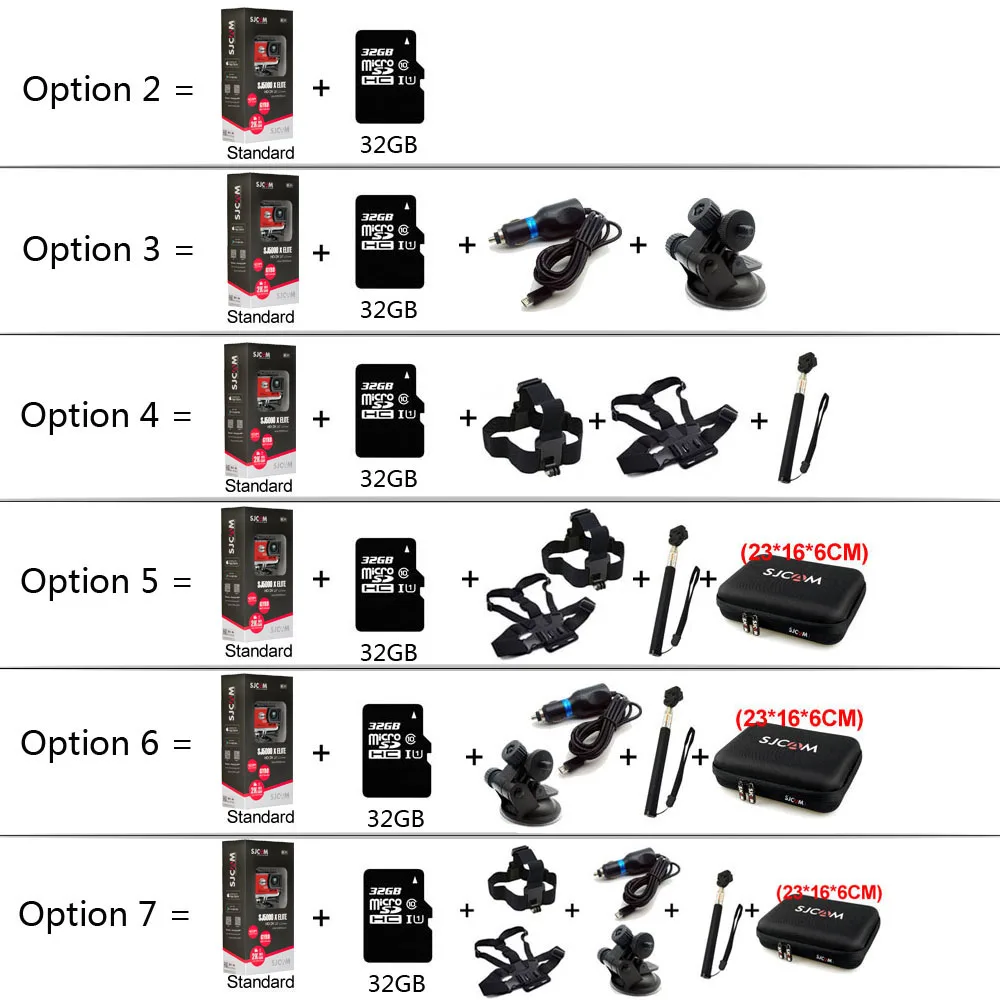 Экшн камера SJCAM SJ5000X Elite 4K WiFi Sports DV Gyro 2 0 дюймовый ЖК экран NTK96660 для дайвинга 30 м