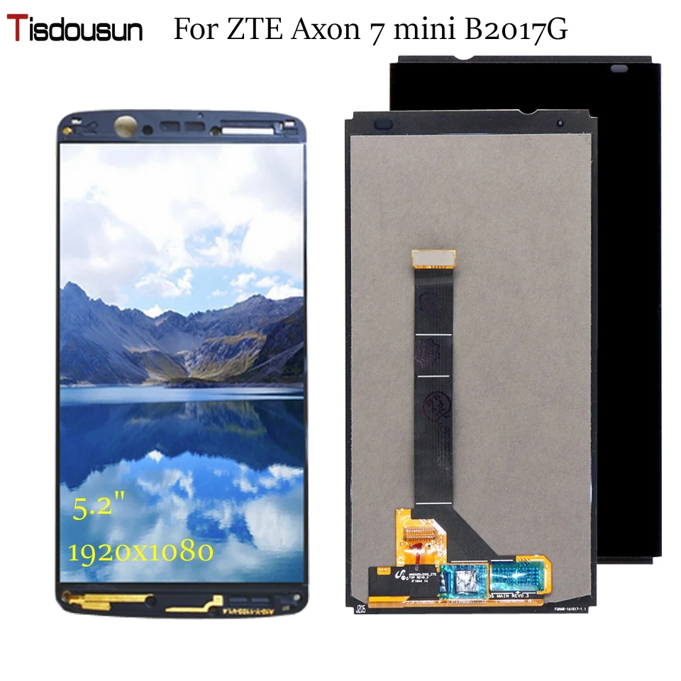 5 2 &quotдля zte Axon 7 mini lcd кодирующий преобразователь сенсорного экрана в сборе для B2017G