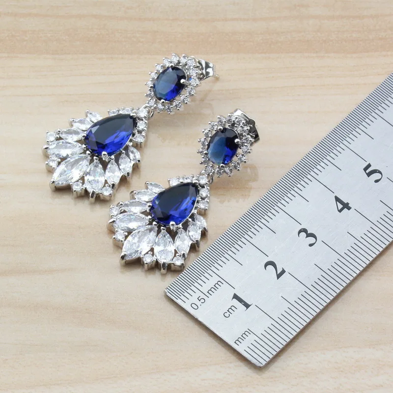 Женский комплект ювелирных украшений с австрийским кристаллом и натуральными