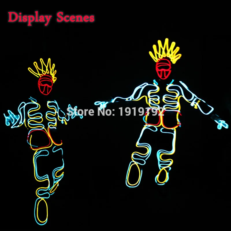 EL Cold Light/Одежда для танцев светящийся индийский костюм танца дистилляции Мужская