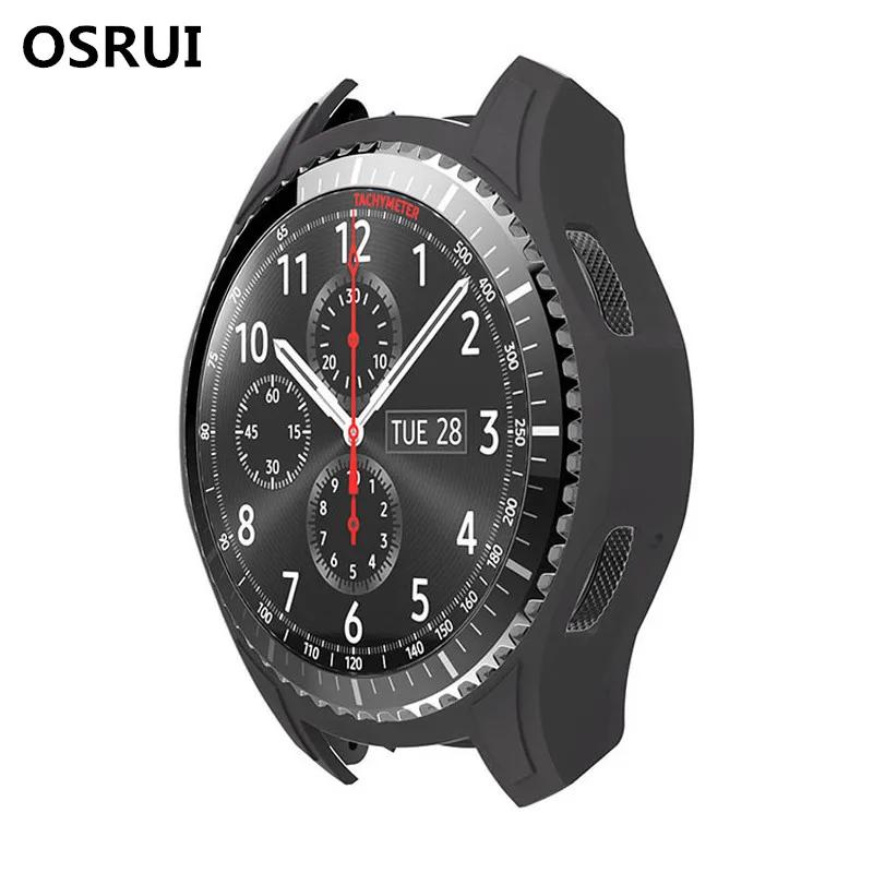 Osrui Шестерни S3 Frontier чехол для samsung Galaxy Watch 46 мм/сек 3 силиконовый браслет защитную