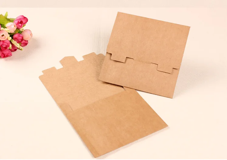 50 шт. Новые винтажные конверты для CD из крафт-бумаги, сумка для хранения DVD, обложки для хранения CD.