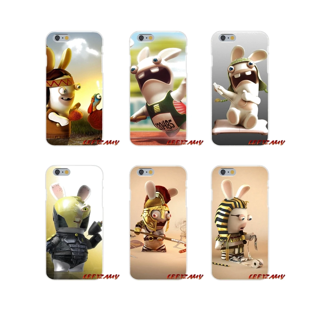 Милый Rayman Raving Rabbids аксессуары для телефона Чехлы Samsung Galaxy S3 S4 S5 MINI S6 S7 edge S8 S9 Plus Note 2 3