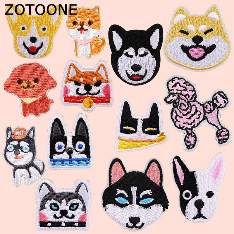 Патчи для одежды ZOTOONE с рисунками животных из мультфильмов наклейки милыми