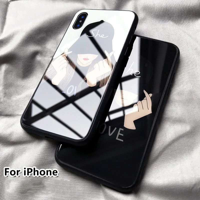 Модный чехол для Apple iPhone 6 6S 7 8 с изображением пары классный телефона из
