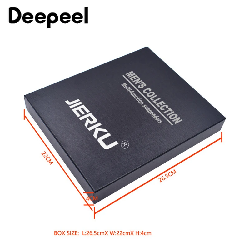 Deepeel/1 комплект, 3,5X125 см, деловые мужские подтяжки, роскошный мульти-комплект, костюм, 3/6 клипсы, подтяжки, сделай сам, ремень из натуральной кожи для подарка