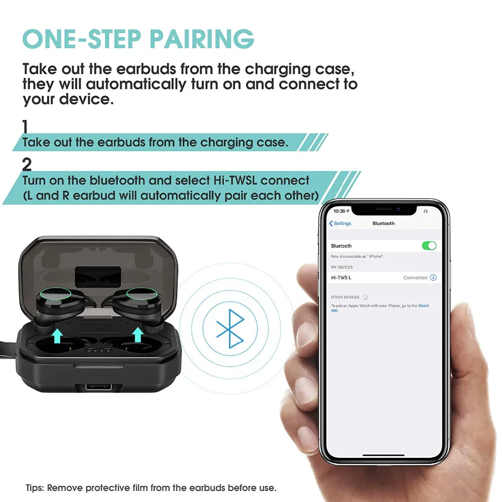 Обновленный 2019 беспроводной наушник Bluetooth 5 0 беспроводные наушники IPX7