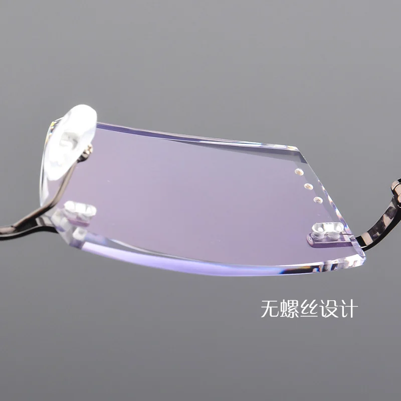 XINZE модные титановые очки Алмазная оправа для очков без оправы мужчин|frames for men|frames