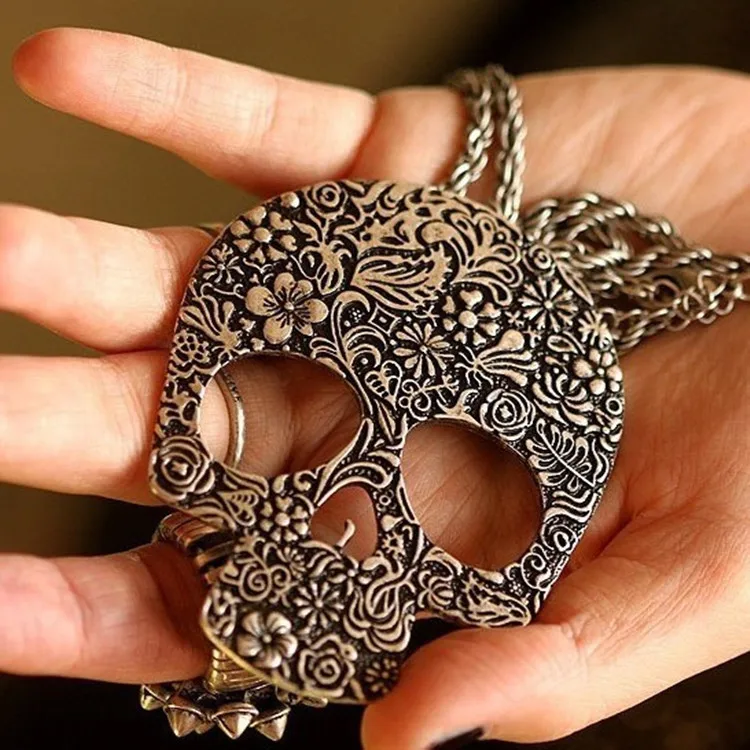 Ожерелье женское с подвеской в виде головы черепа|necklace apple|necklace findingnecklace ruby |