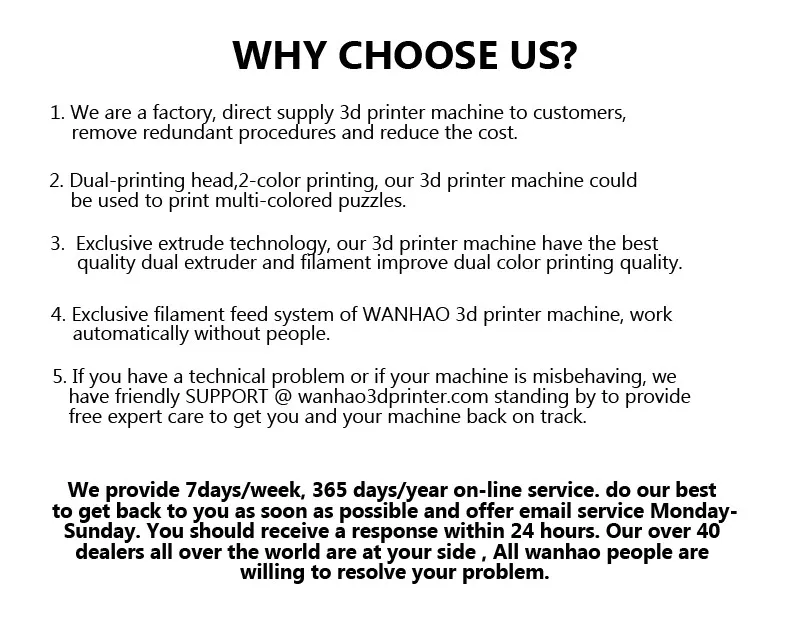 Develpoed 3d принтер, Wanhao D4S, двойной экструдер Настольный Reprap комплект, с соплом MK10, работает с ABS, PLA и другими материалами