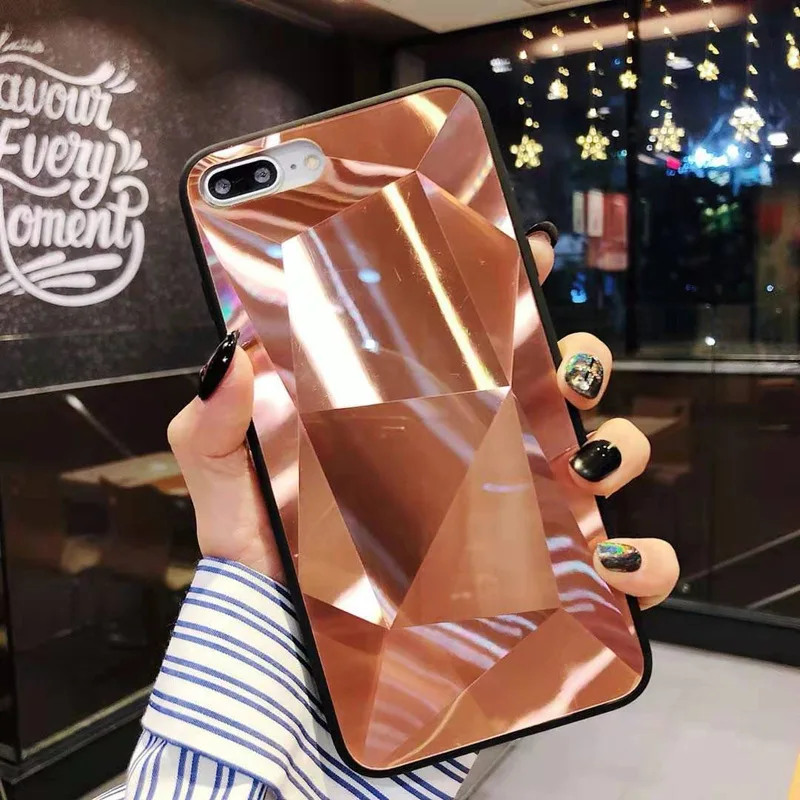 Модный чехол для телефона Pattrn iPhone 6 6S 7 8 Plus роскошный лазерный зеркальный XS Max XR X