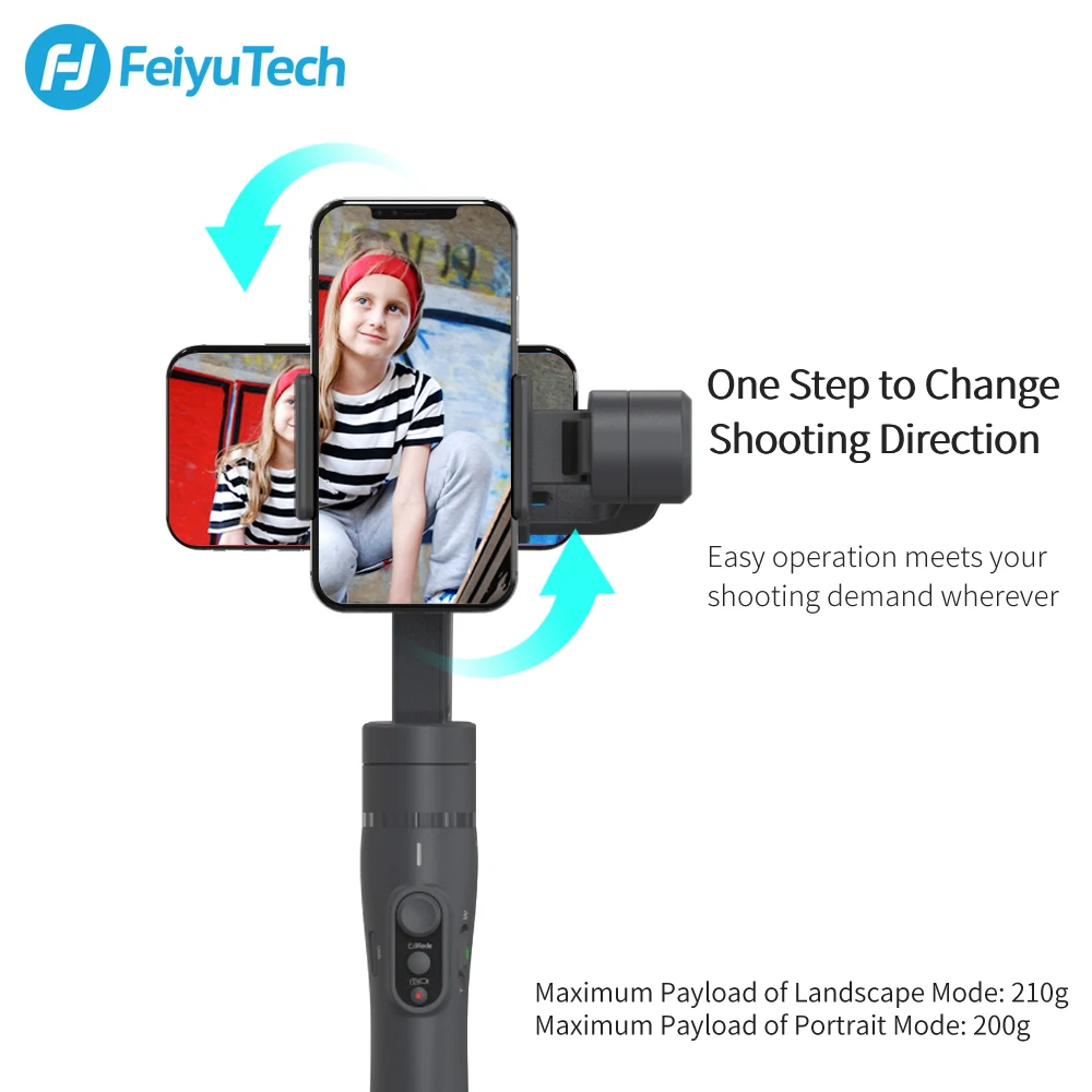 FeiyuTech Vimble 2 Feiyu 3-Axis Handheld Smartphone Gimbal Stabilizer Tripod for IPhone X 8 7 XIAOMI Samsung Phone | Электроника
