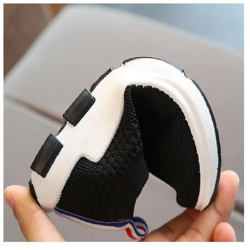 2021 Kids Sneakers Running Children Shoes Boys Sport Shoes Girls Breathable Knit Socks Sneakers Outdoors Soft Casual Shoe 26-38