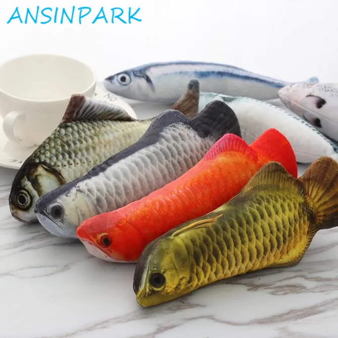 ANSINPARK Новая красивая искусственная игрушка для кошек рыбы плюшевый щенок игрушки