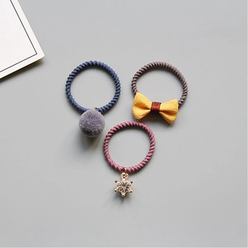 Комплект из 3 предметов милый помпон для волос с героями мультфильмов маленьких