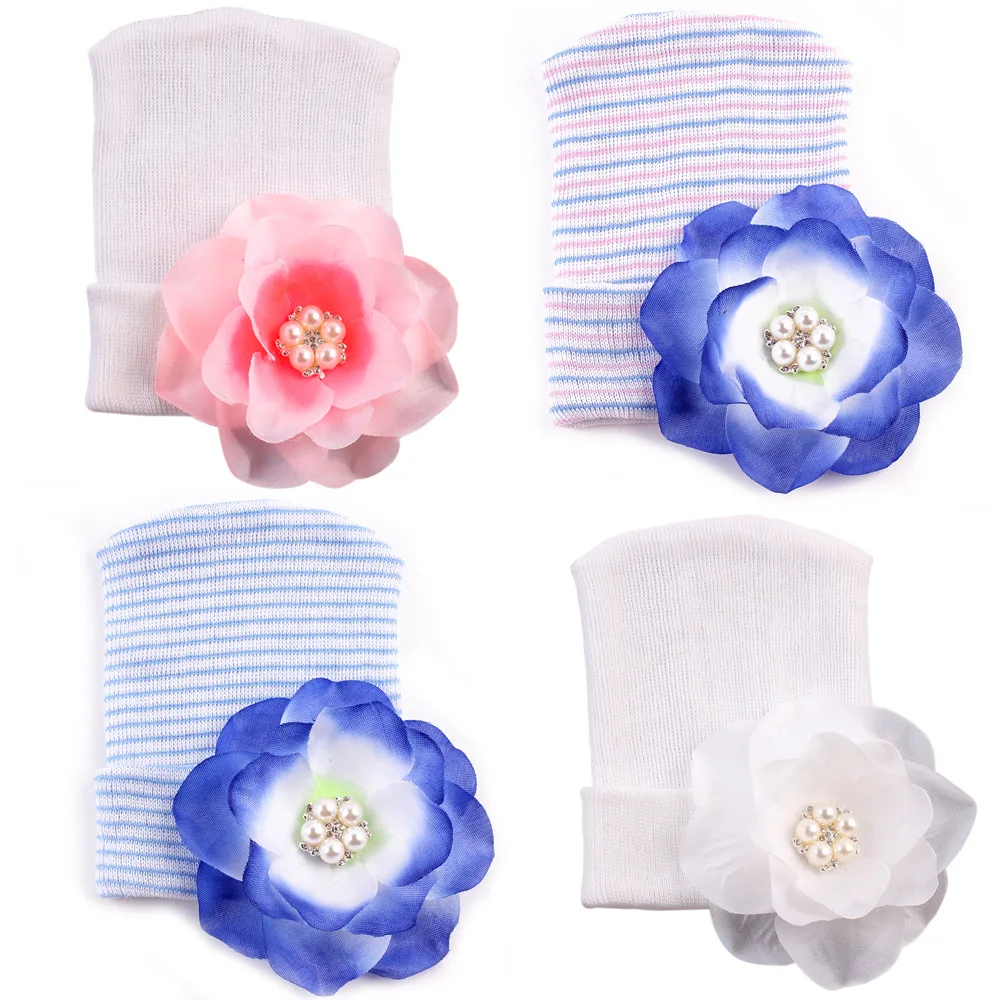 Детская весенняя шапка мягкая шапочка для новорожденных Женская хлопковая