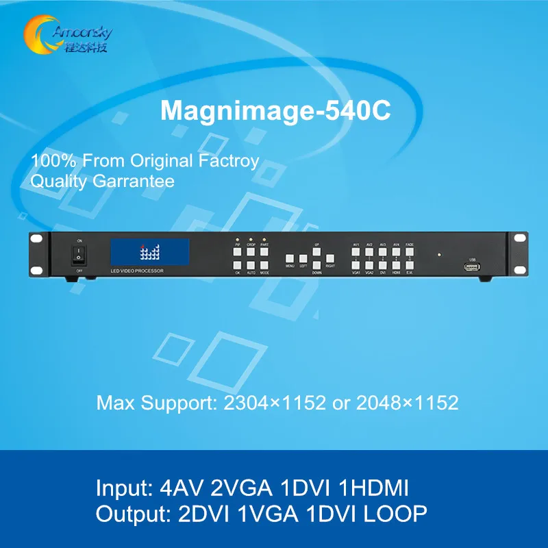 Обычный светодиодный видеодисплей настенный контроллер Magnimage видеопроцессор 540C