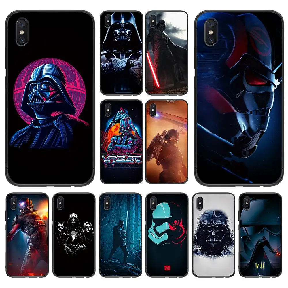 Чехол Darth vader с мультипликационным роботом для Xiao mi Red Note 5 S2 7 Plus 6 3 3S Pro 4A 4X 5A 6A Prime 9 8 RG