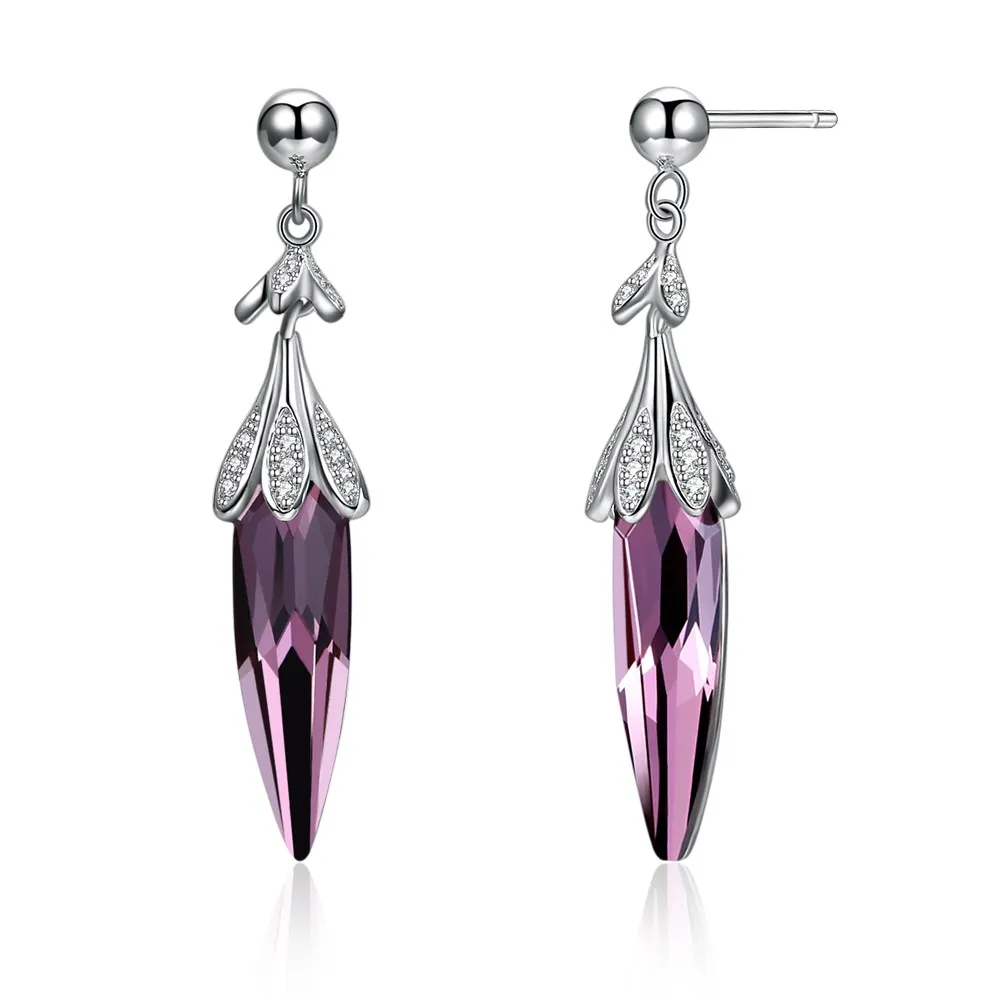 INALIS элегантный 925 пробы серебро кристаллами от Swarovski Чили Форма Популярные