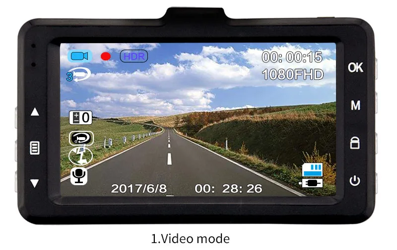Автомобильный регистратор Novatek, камера, автомобильный видео регистратор, 170 градусов, широкоугольная автомобильная видеокамера, ночное видение, видеорегистратор, задний Full HD