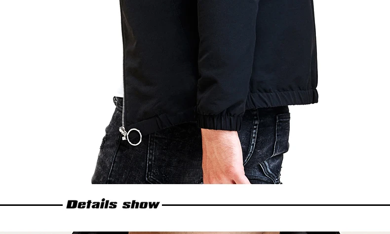 BOSIBIO бренд Для мужчин пиджак Slim Fit бомбер Демисезонный легкий черный мужской пальто с капюшоном Высокое качество M-4XL 9217