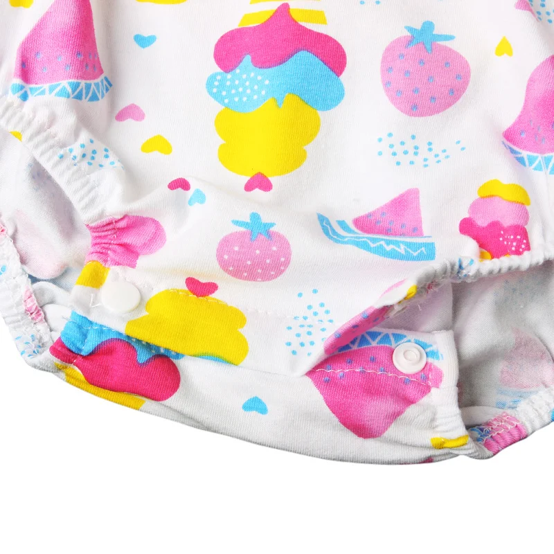 

Summer 2017 New Style Baby Girls Baby Overalls Newborn Girls Clothes Cotton Prints Newbron Clothing 0-24months Overalls