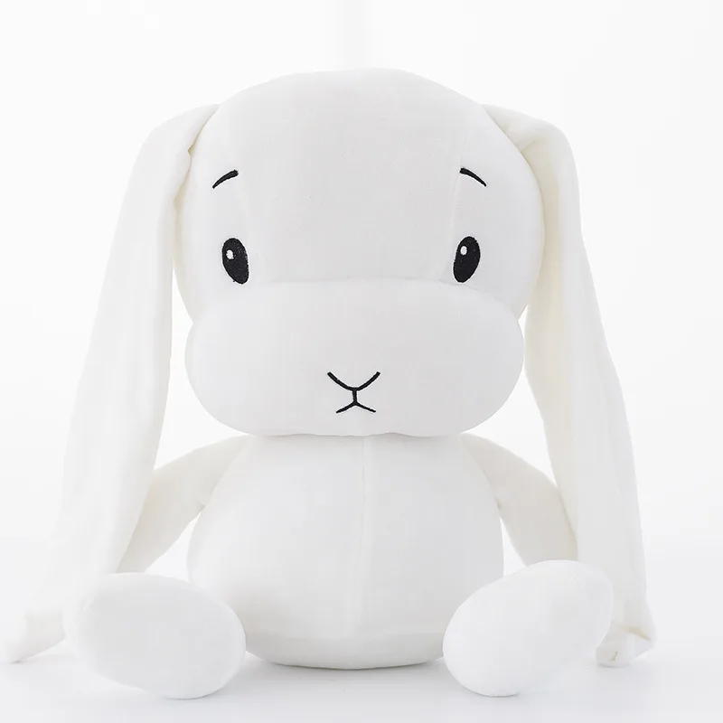 white Милый плюшевый кролик игрушки плюшевый кролик плюшевые животные мягкие игрушки для малышей Кукла ребенок длу улучшения сна Игрушка сувениры подарки для детей 30 см 50 см - Цвет: white