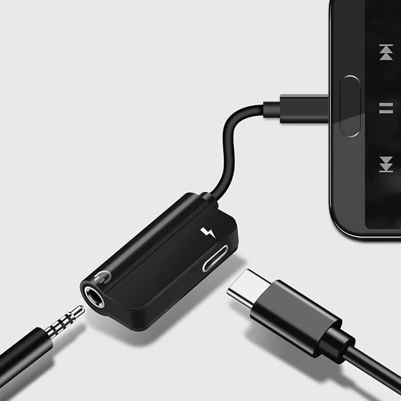 3 5 мм AUX аудио кабель 2 в 1 USB Type C зарядка адаптер для Leeco Le Max 2/Pro наушников