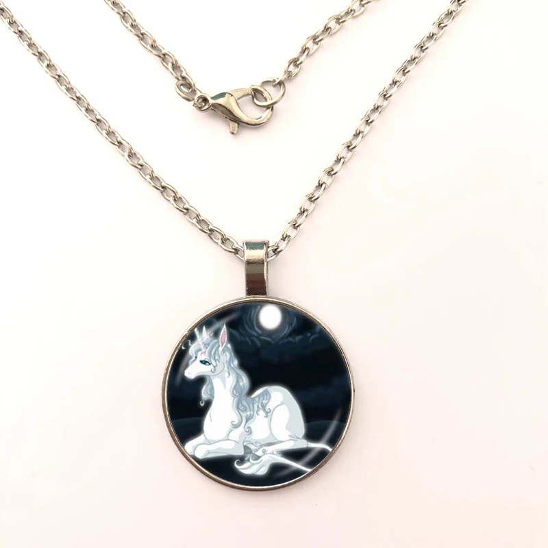 GDRGYB 2019 ожерелье с подвеской в виде лунного единорога лошадь крыльями Ювелирное