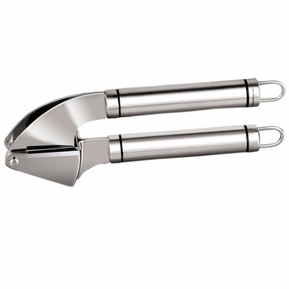 Stainless Steel Garlic Press - Crush and Mince Cloves &amp Ginger Easily Oval Handle kitchen accessories gadget cuisine B419 | Дом и сад