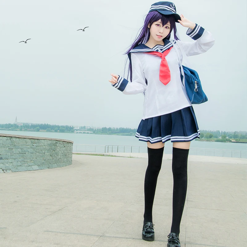 Liva girl аниме Kantai коллекция Shimakaze униформа косплей костюм Бесплатная доставка +