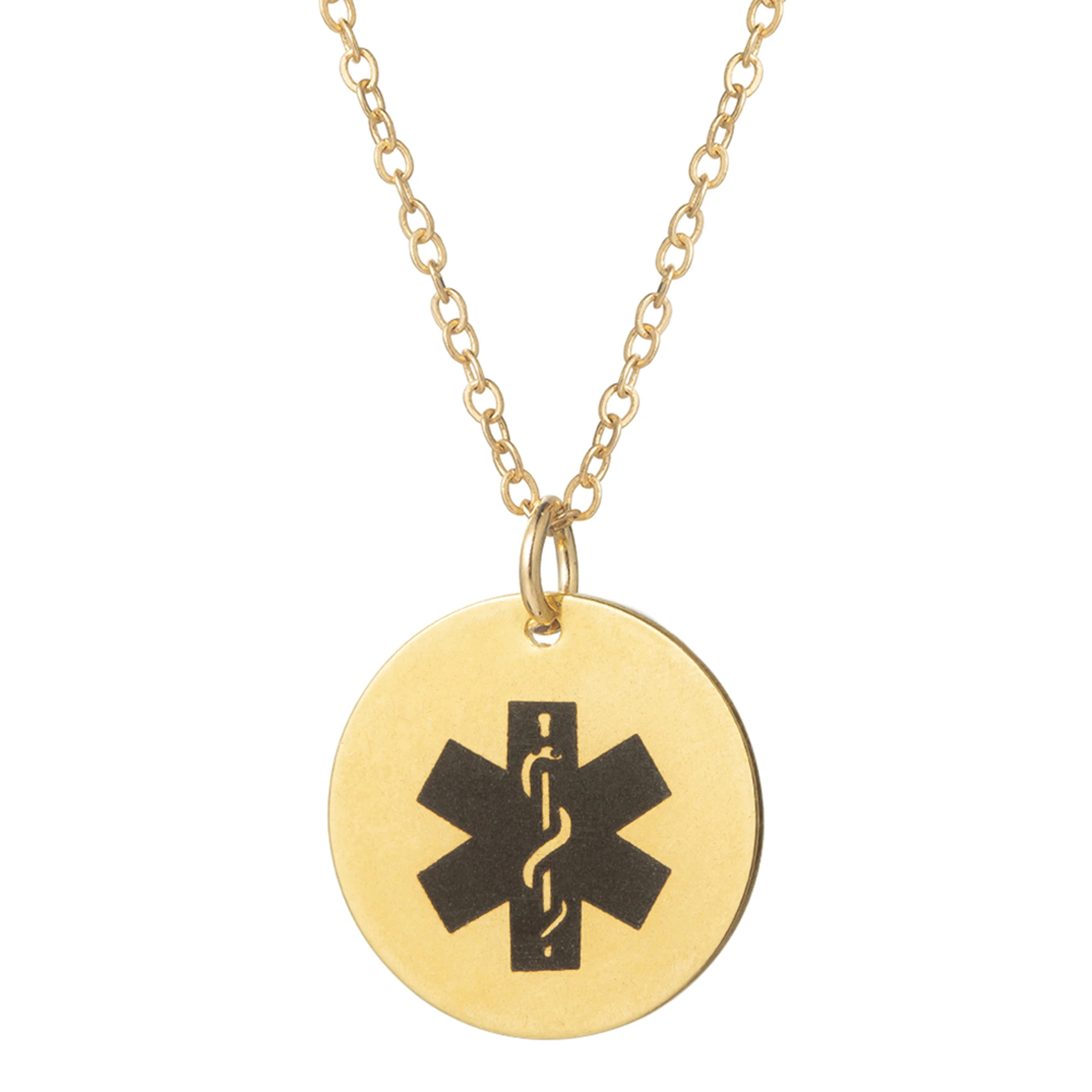 Идентификатор медицинской опасности Цепочки и ожерелья медицинский знак